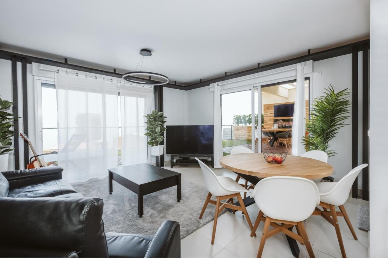 Monaco View, Pool, Garage, 100 M2 Terrace Apartman Beausoleil Kültér fotó