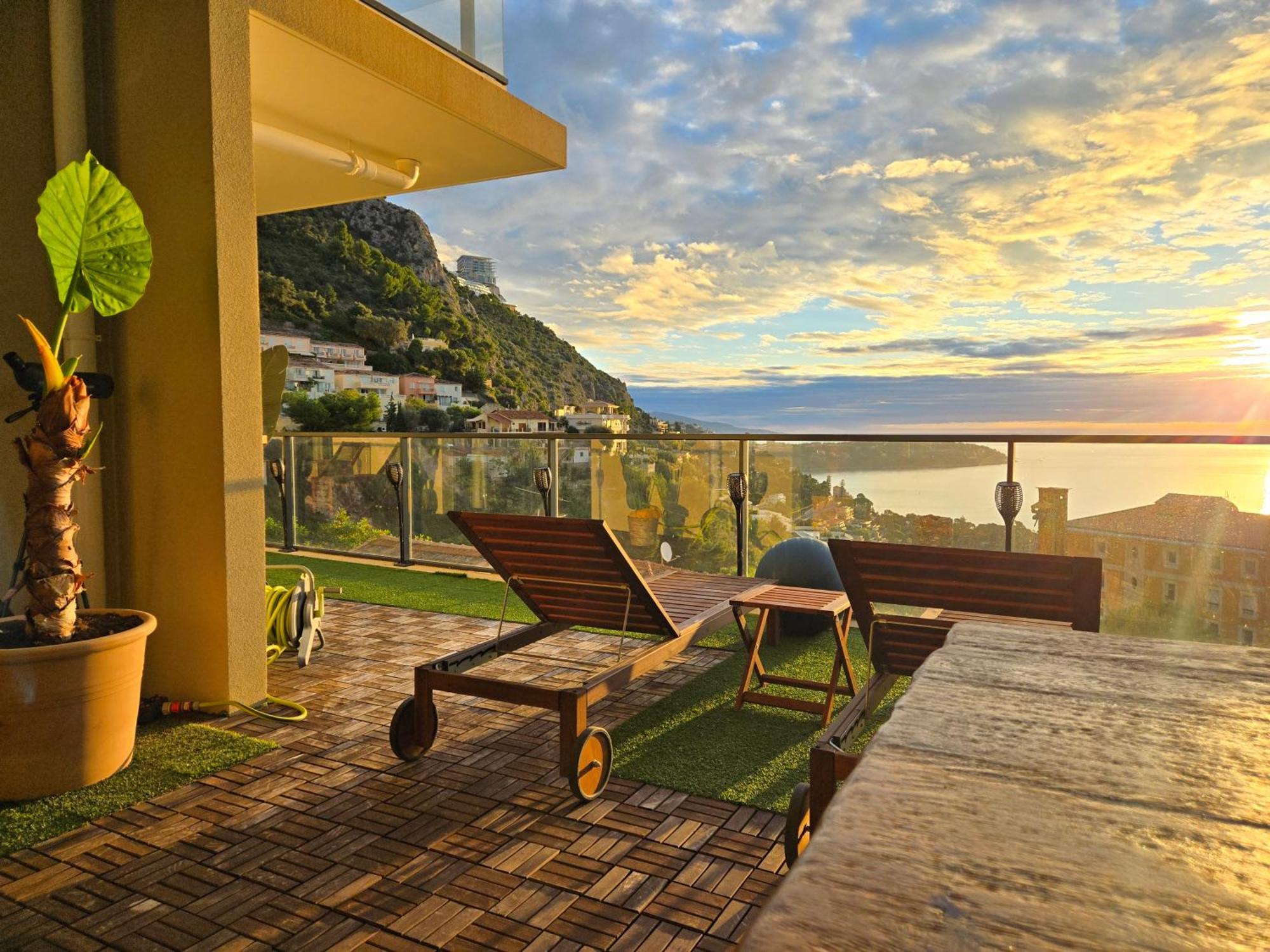 Monaco View, Pool, Garage, 100 M2 Terrace Apartman Beausoleil Kültér fotó