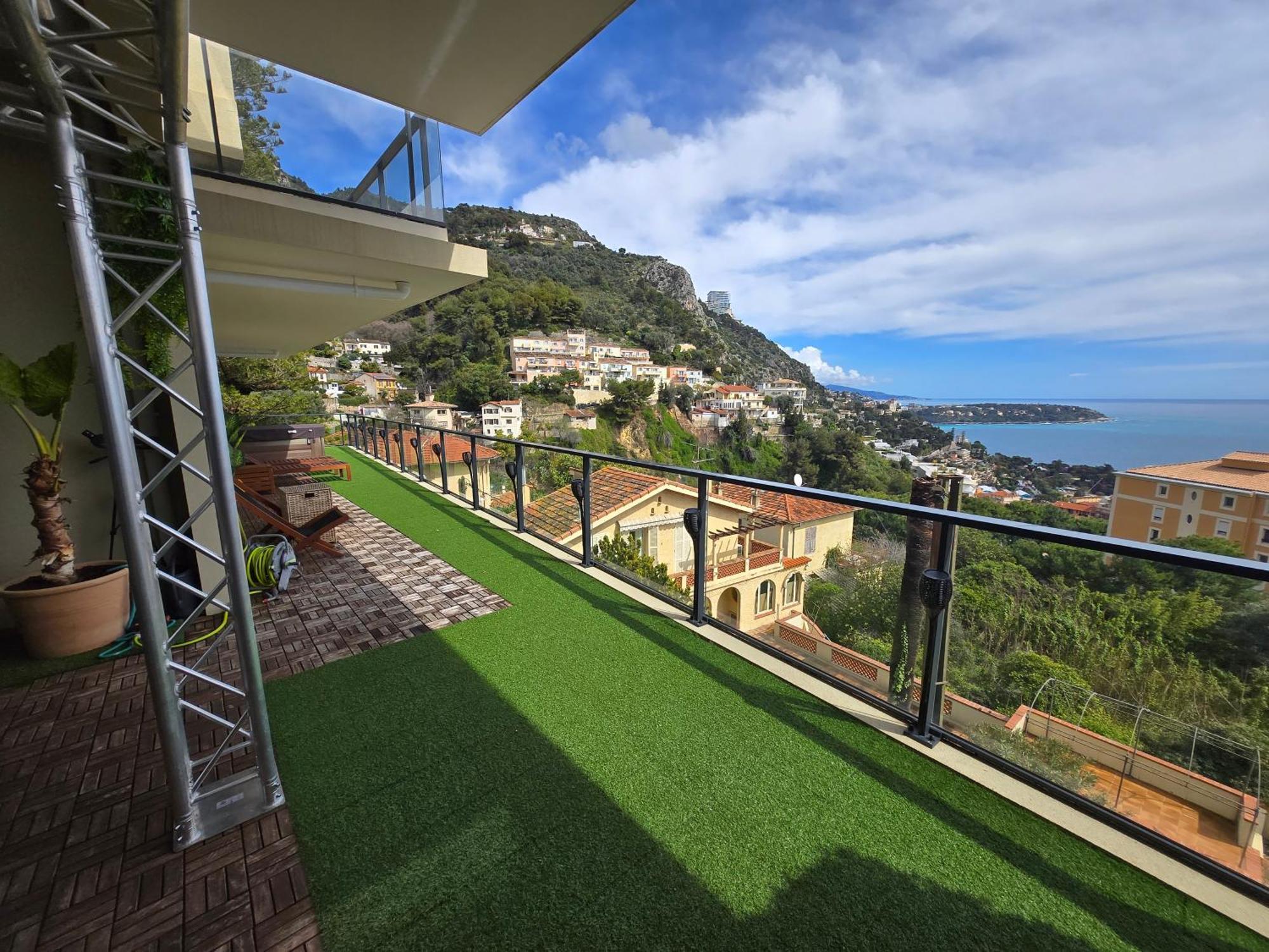 Monaco View, Pool, Garage, 100 M2 Terrace Apartman Beausoleil Kültér fotó